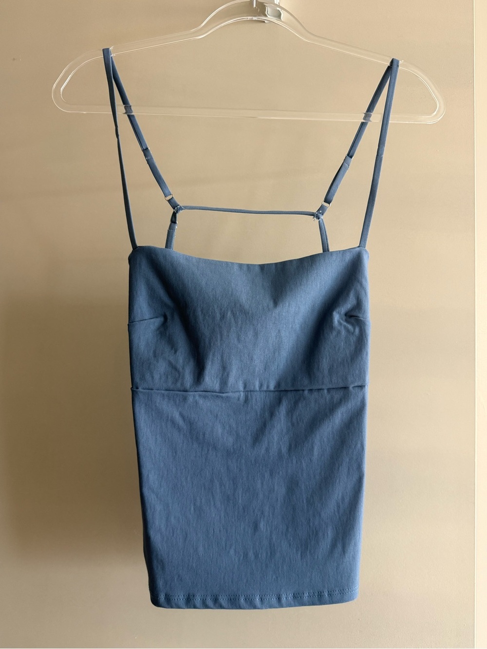 Classic Blue Spaghetti-Strap Cami Top
